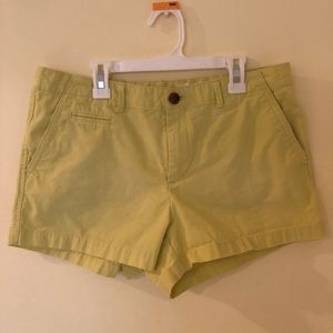 Gap fluorescent khaki shorts